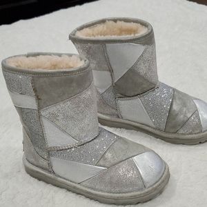 Girl Silver Ugg Boots
